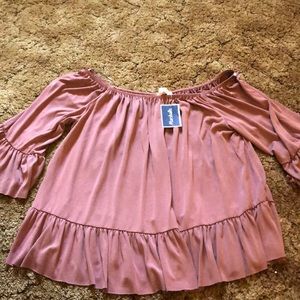 Off the shoulder blouse